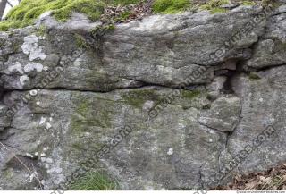 rock cliff overgrown moss 0005